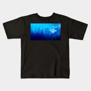 Cold Arctic Forest Kids T-Shirt